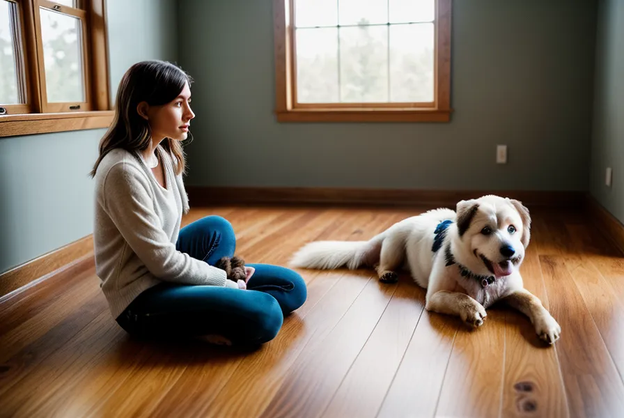 Matelas orthopédique épais pour chien senior installé dans un coin calme, pensé pour le confort et le vieillissement canin