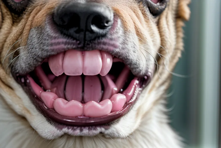 Gros plan sur des dents propres et des gencives saines, résultat d'une routine d'hygiène dentaire naturelle à petit budget