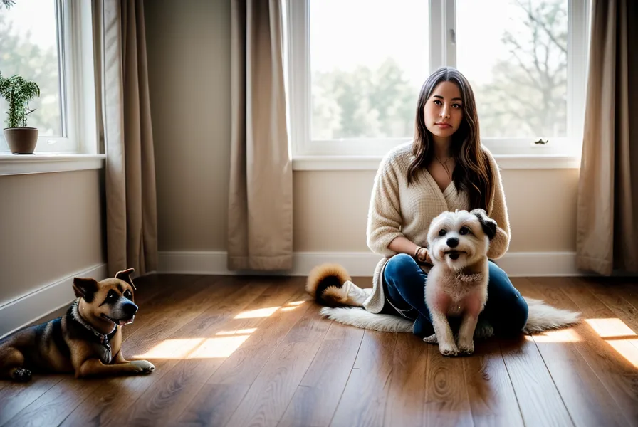 Mon chien senior assis près du radiateur, pendant que je compare les offres d'assurance pas chère pour chien