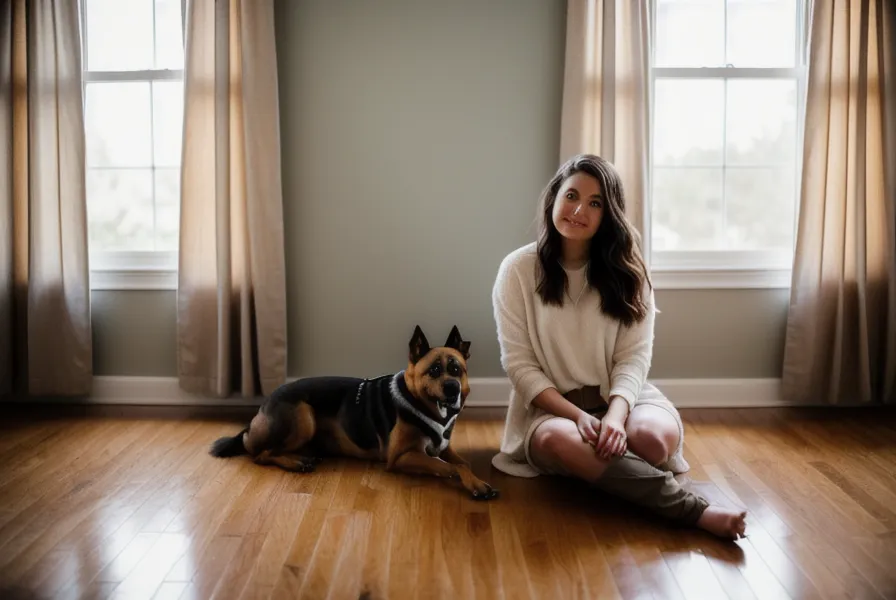 Gros plan d'un chien senior utilisant un tapis de fouille, activité douce pour stimuler son odorat et son bien-être