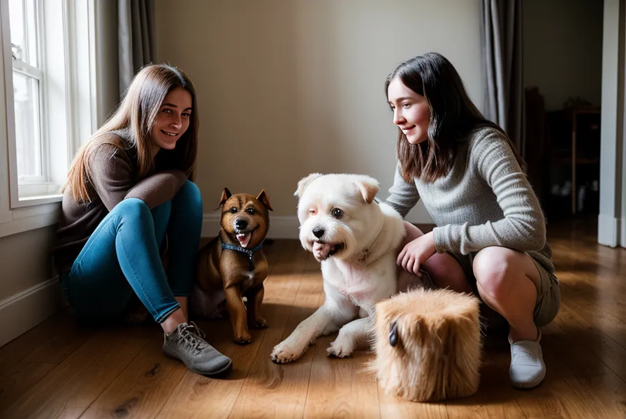Carnet de voyage ouvert pour organiser un trajet en train avec son chien, checklist et chien assis à côté